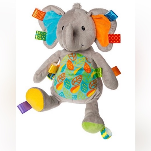 Taggies little leaf elephant stuffed toy lovey EUC - Picture 1 of 6